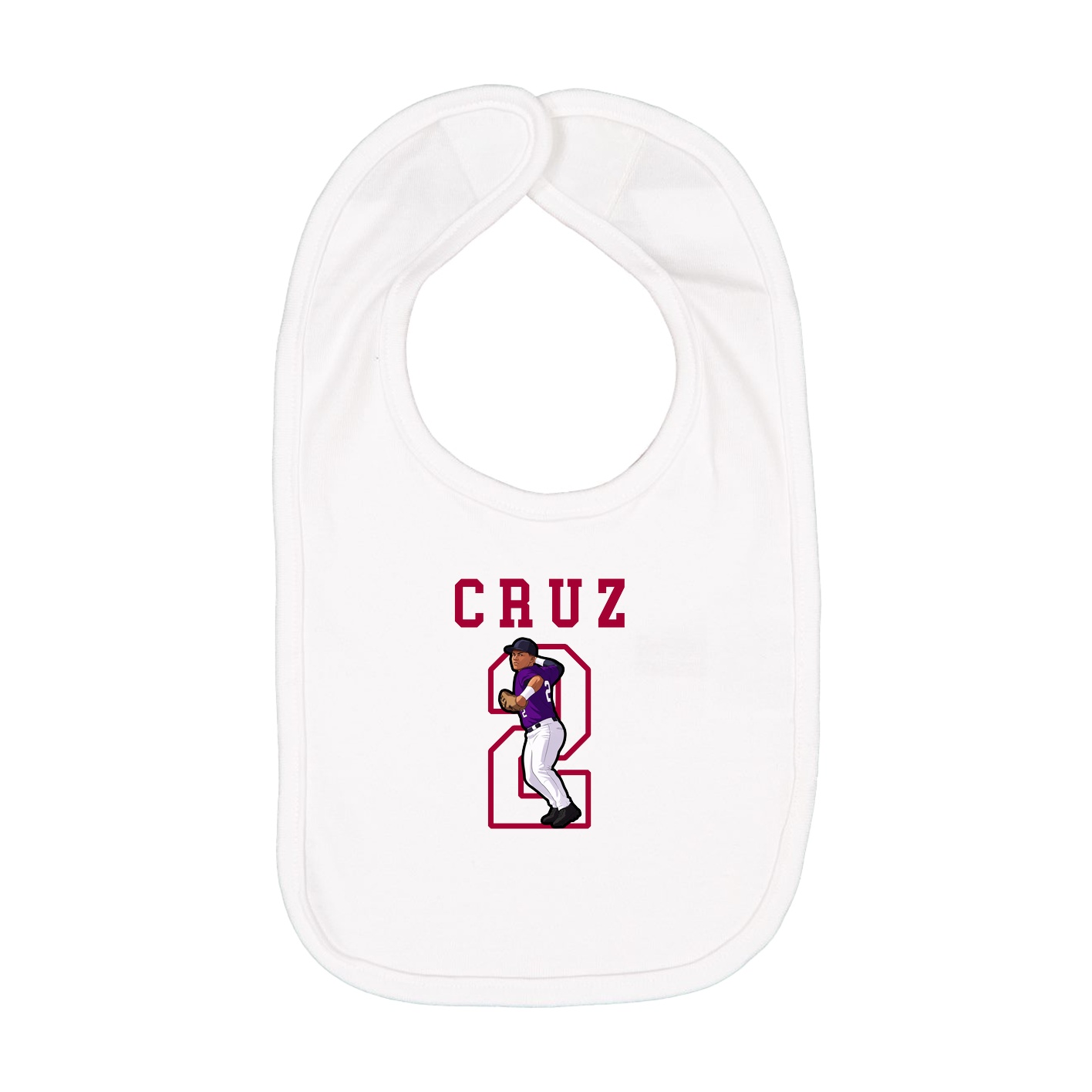 Infant Bib — Shirsey in White