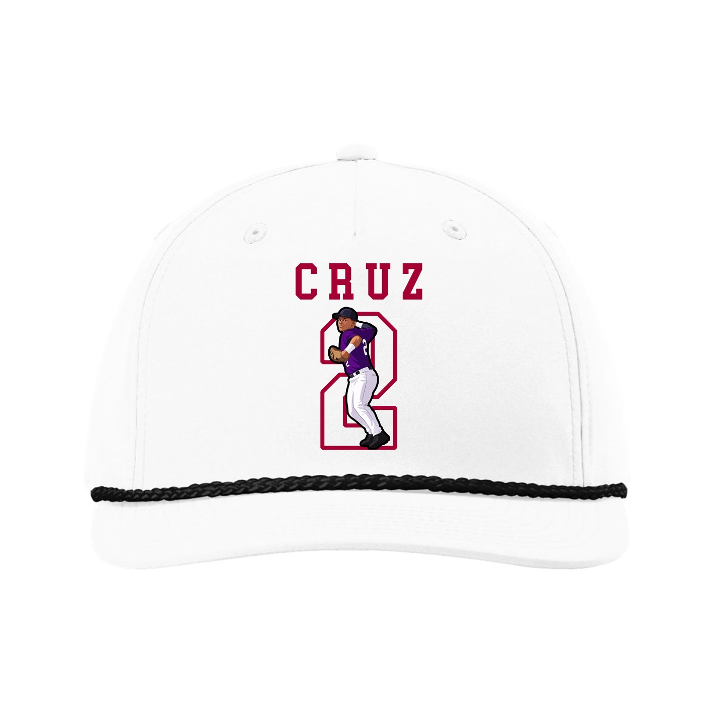 Five-Panel Classic Rope Cap — Shirsey in White