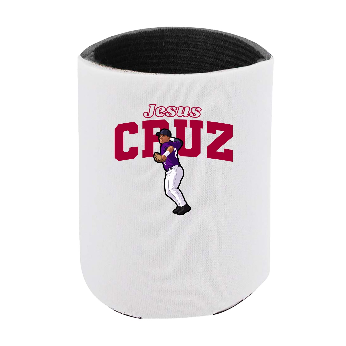 Can Holder — Name Arch in White