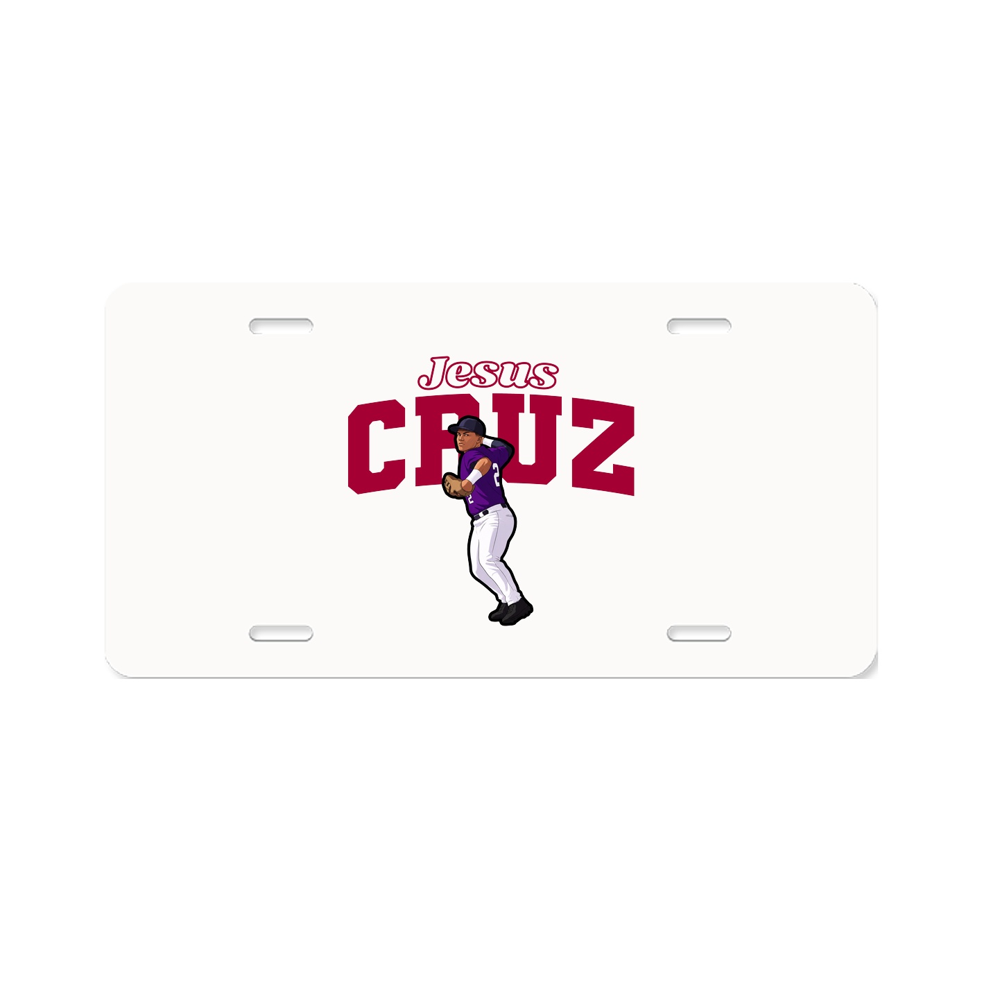License Plate — Name Arch in Classic