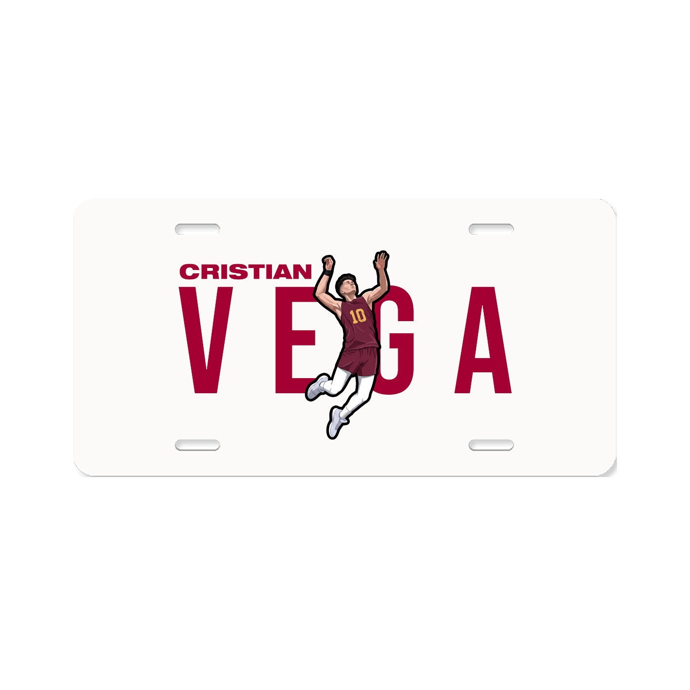 License Plate — Player Name in Classic