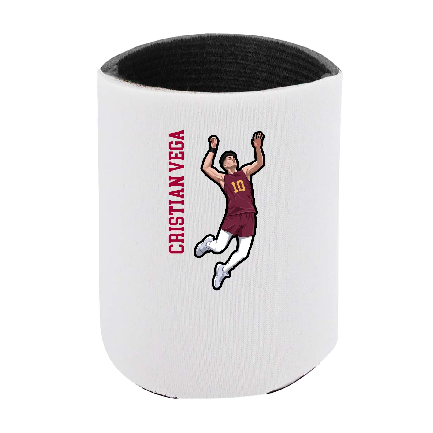 Can Holder — Name Vertical in White