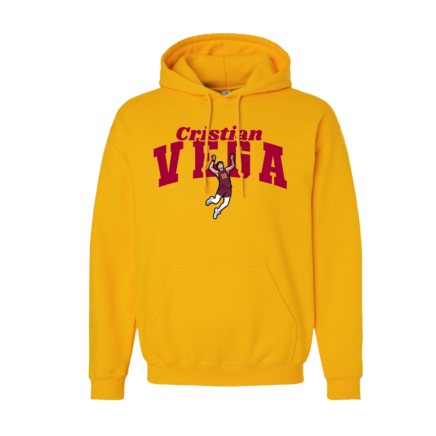 Youth Hoodie — Signature Arch in Gold