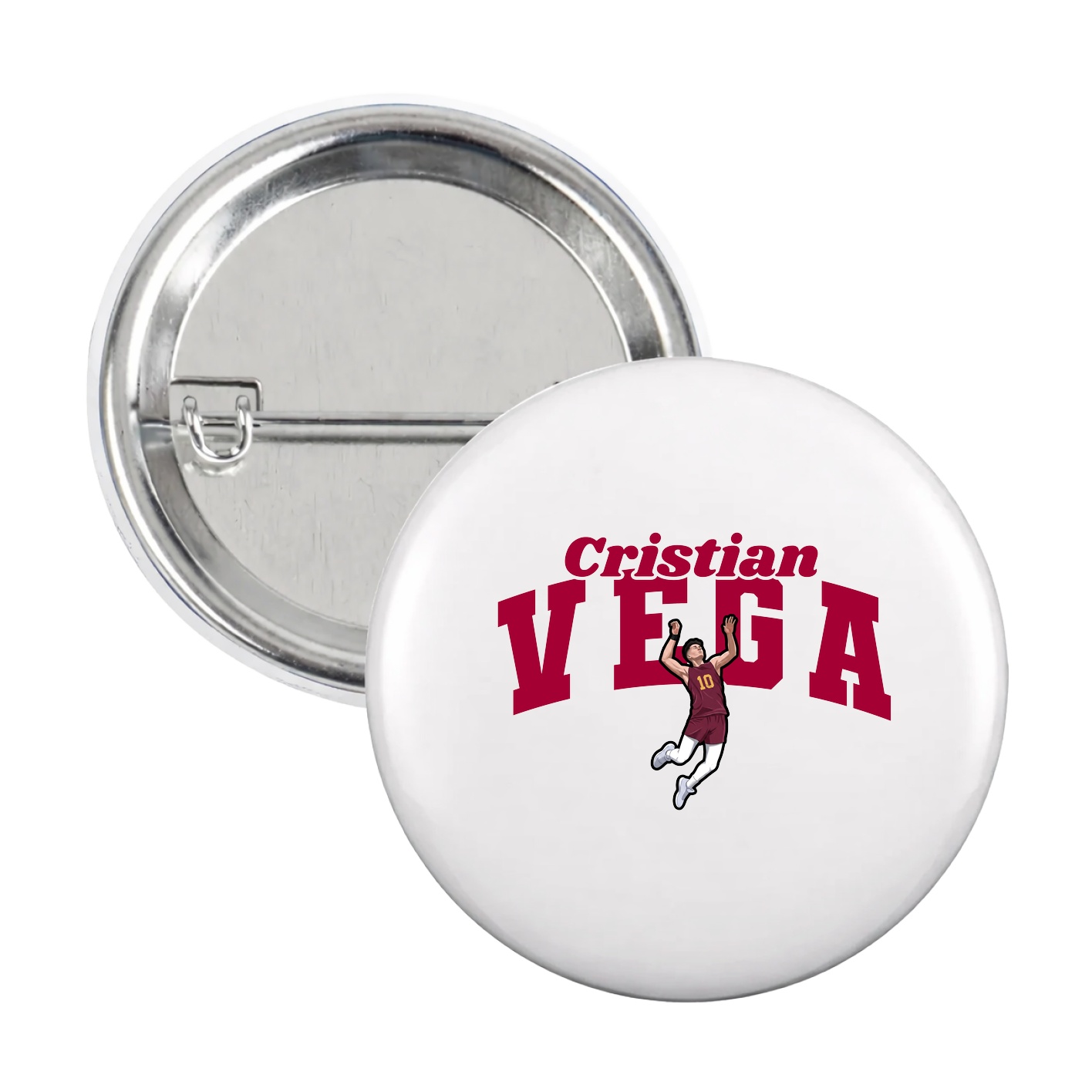 Game Day Button — Signature Arch in White