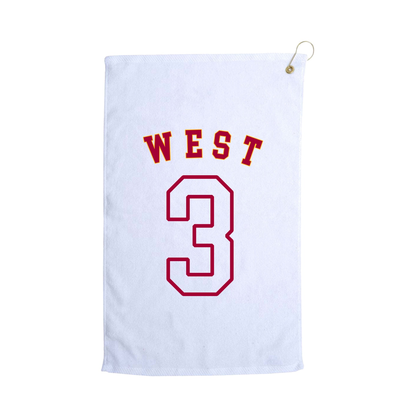 Golf Towel — Shirsey Arch in White