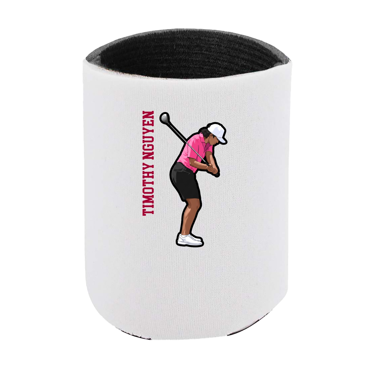 Can Holder — Name Vertical in White