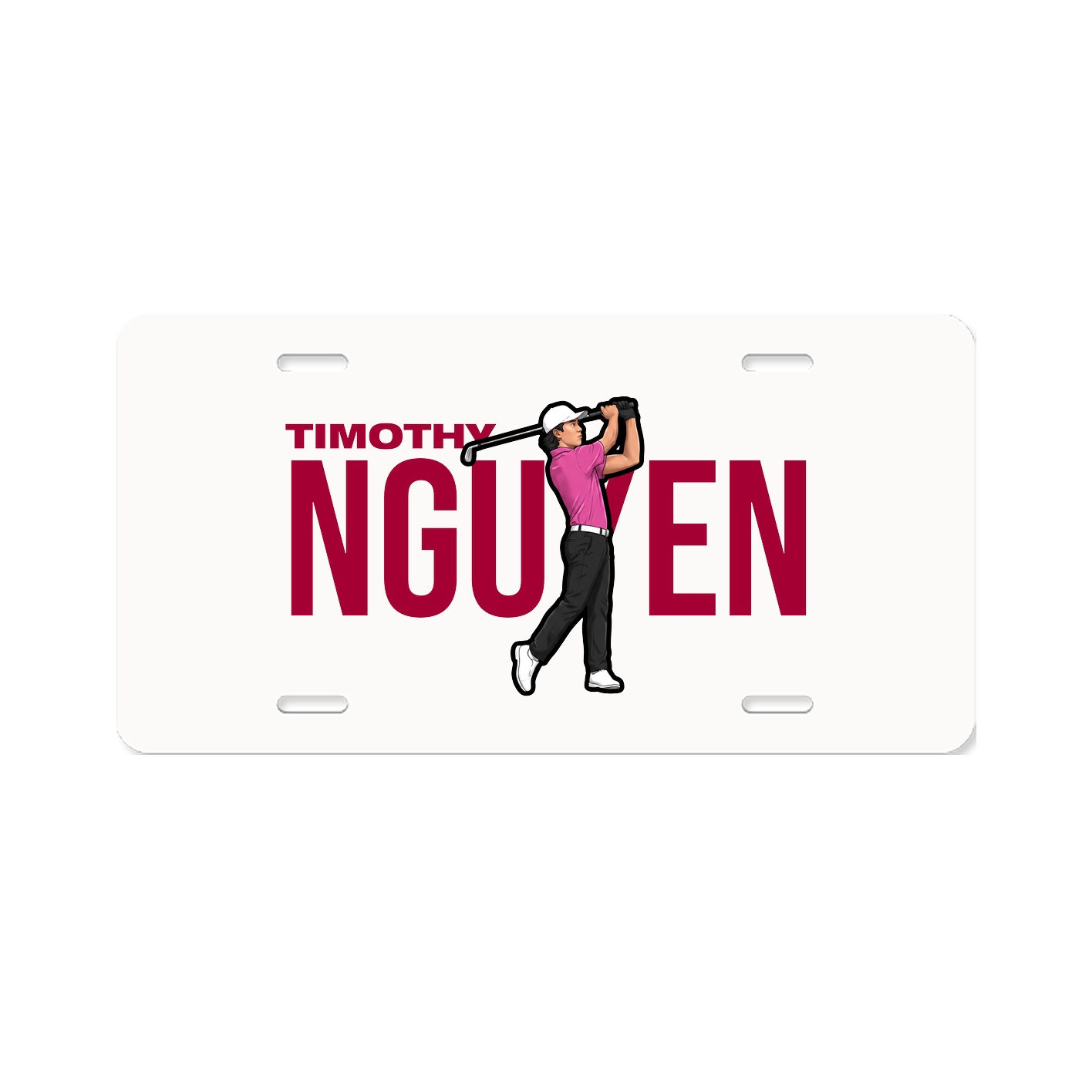 License Plate — Player Name in Classic