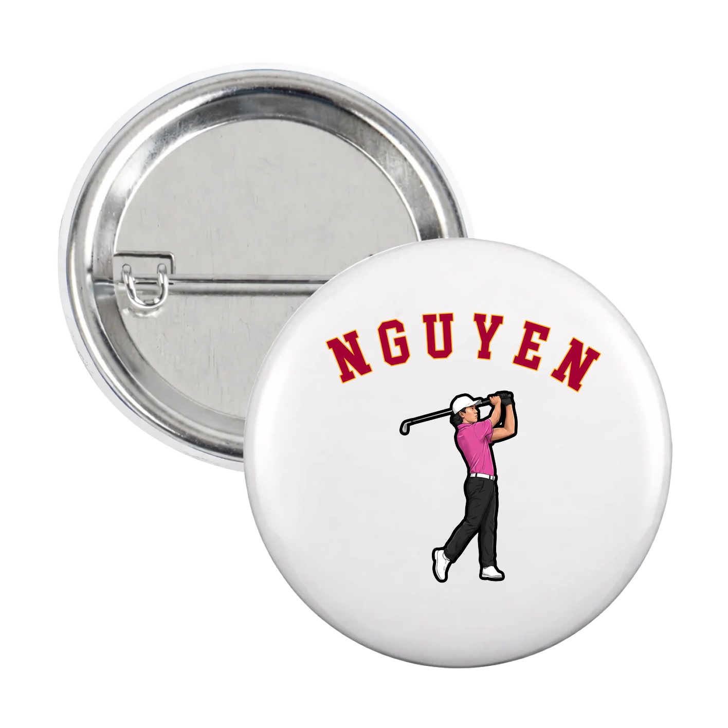 Game Day Button — Shirsey Arch in White