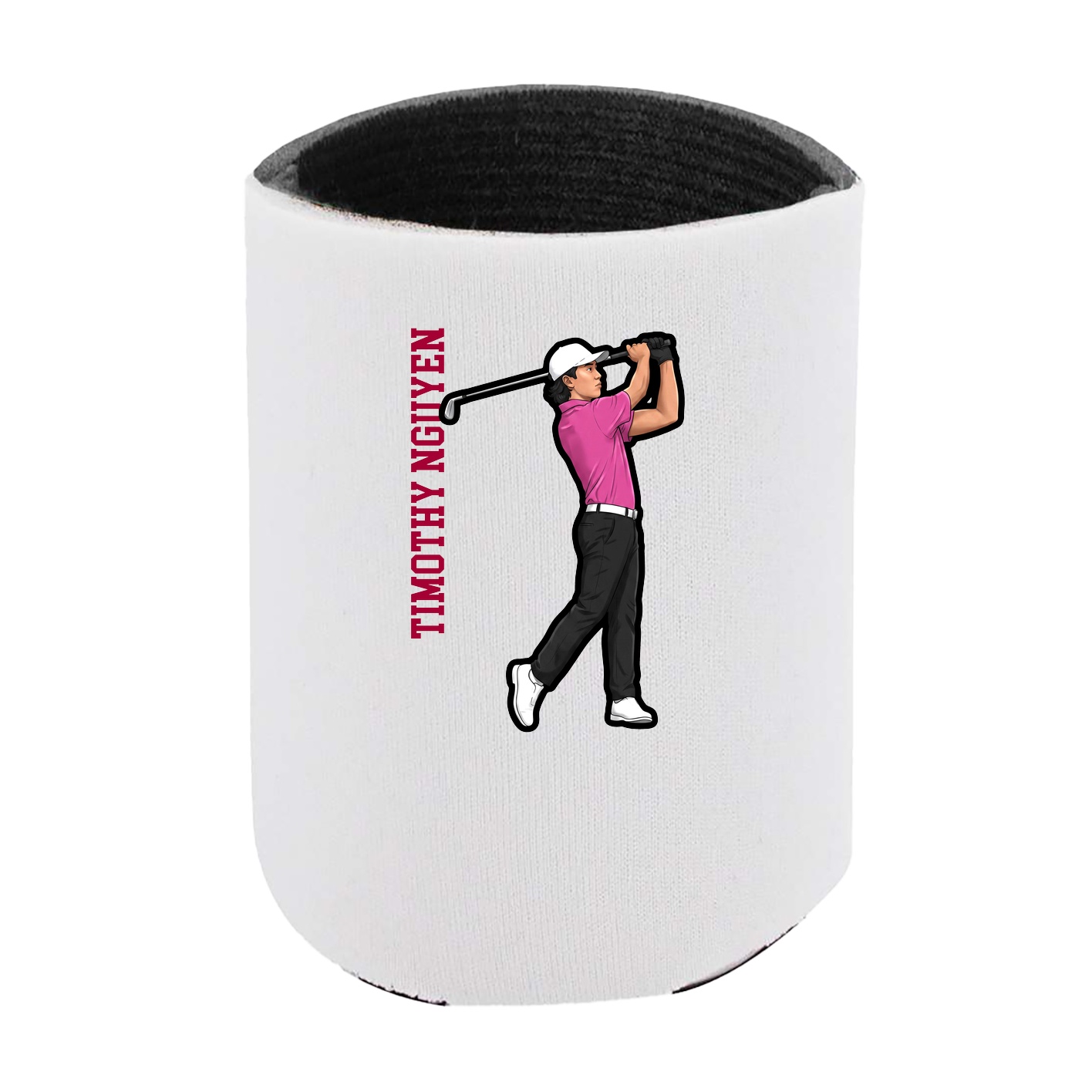 Can Holder — Name Vertical in White