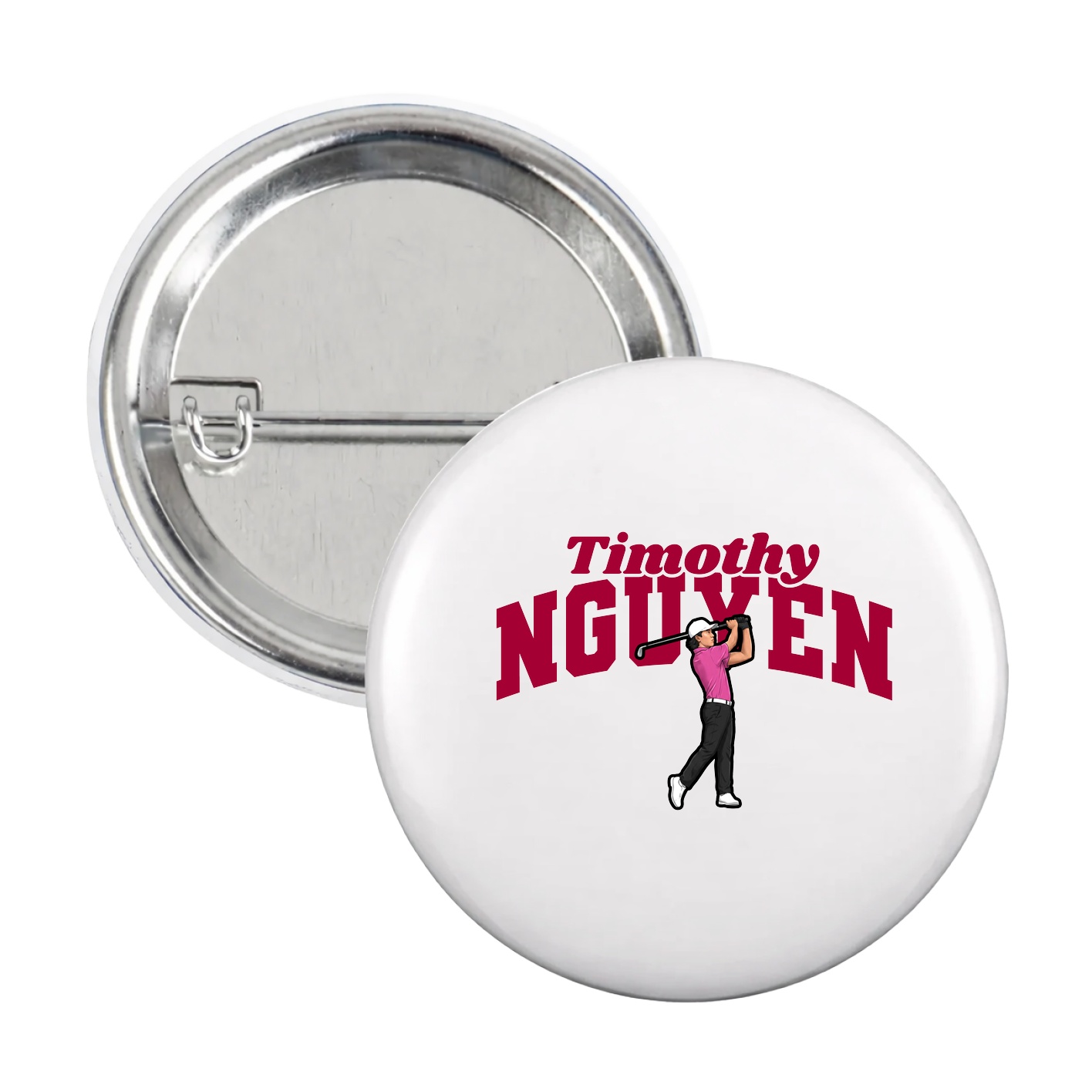 Game Day Button — Signature Arch in White