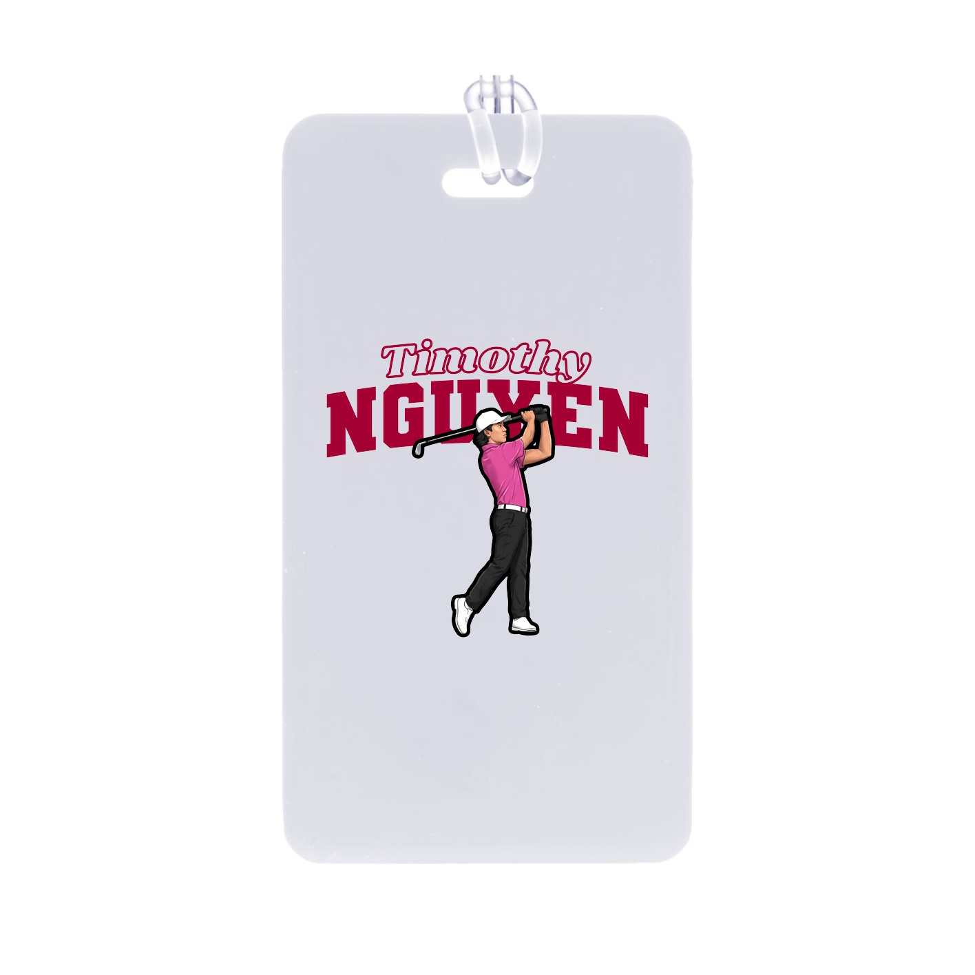 Bag Tag — Name Arch in Classic
