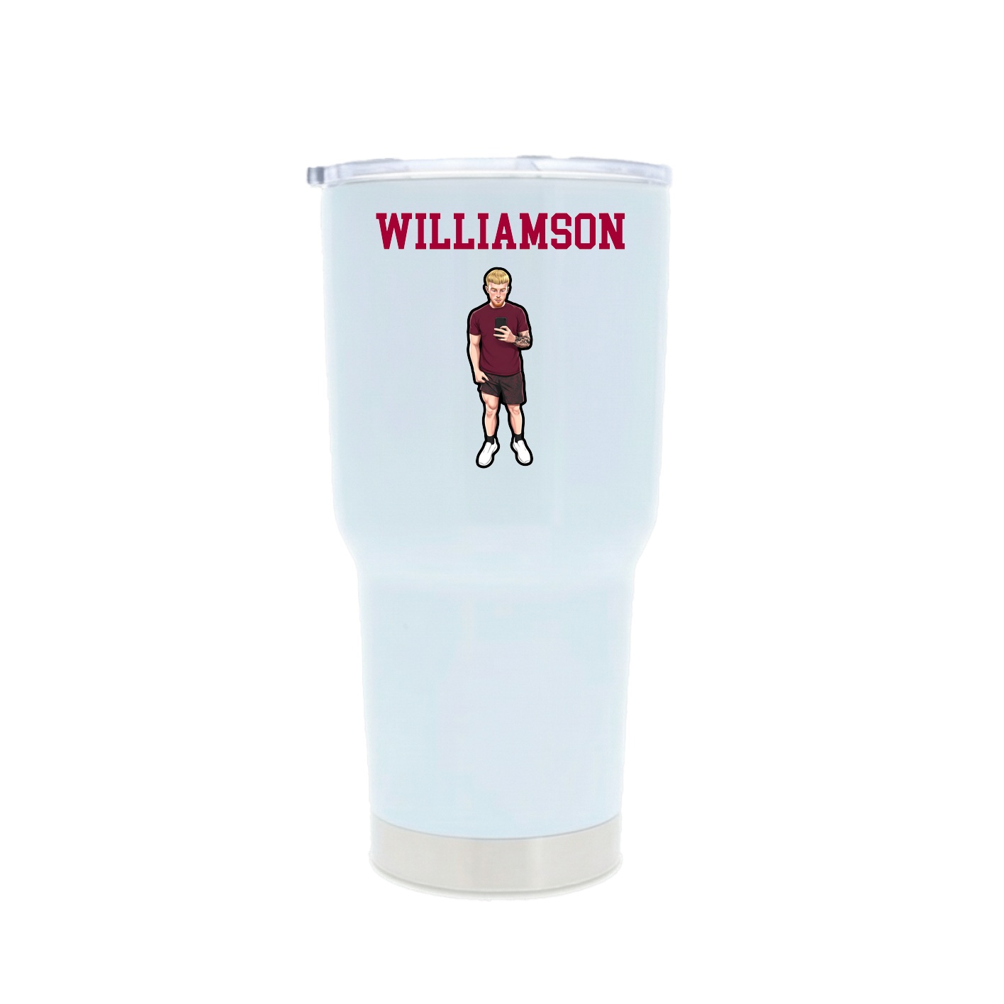 30oz Stainless Steel Tumbler — Shirsey in White