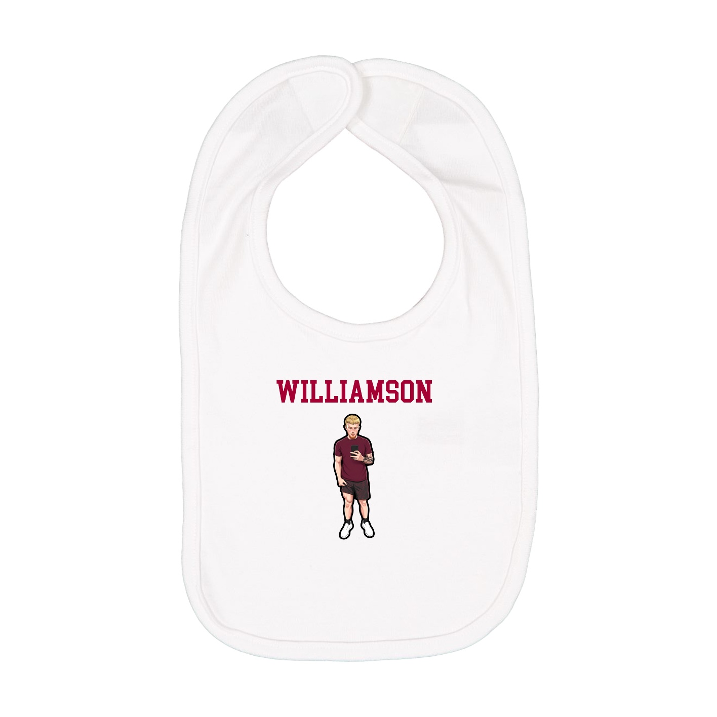 Infant Bib — Shirsey in White