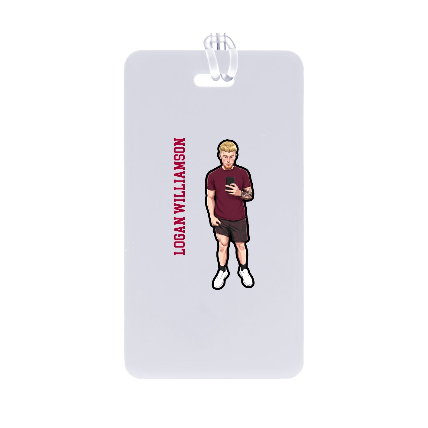 Bag Tag — Name Vertical in Classic