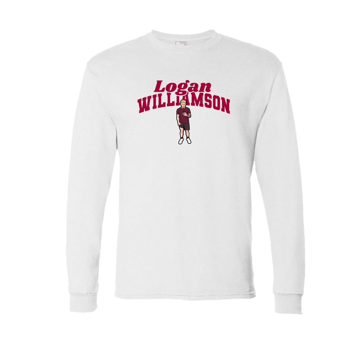 Long Sleeve Tee — Signature Arch in White