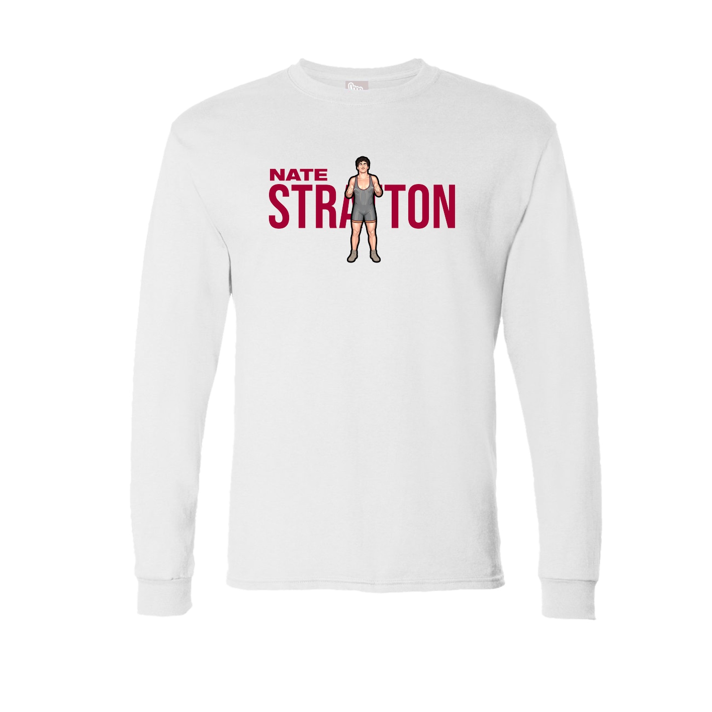 Long Sleeve Tee — Player Name in White