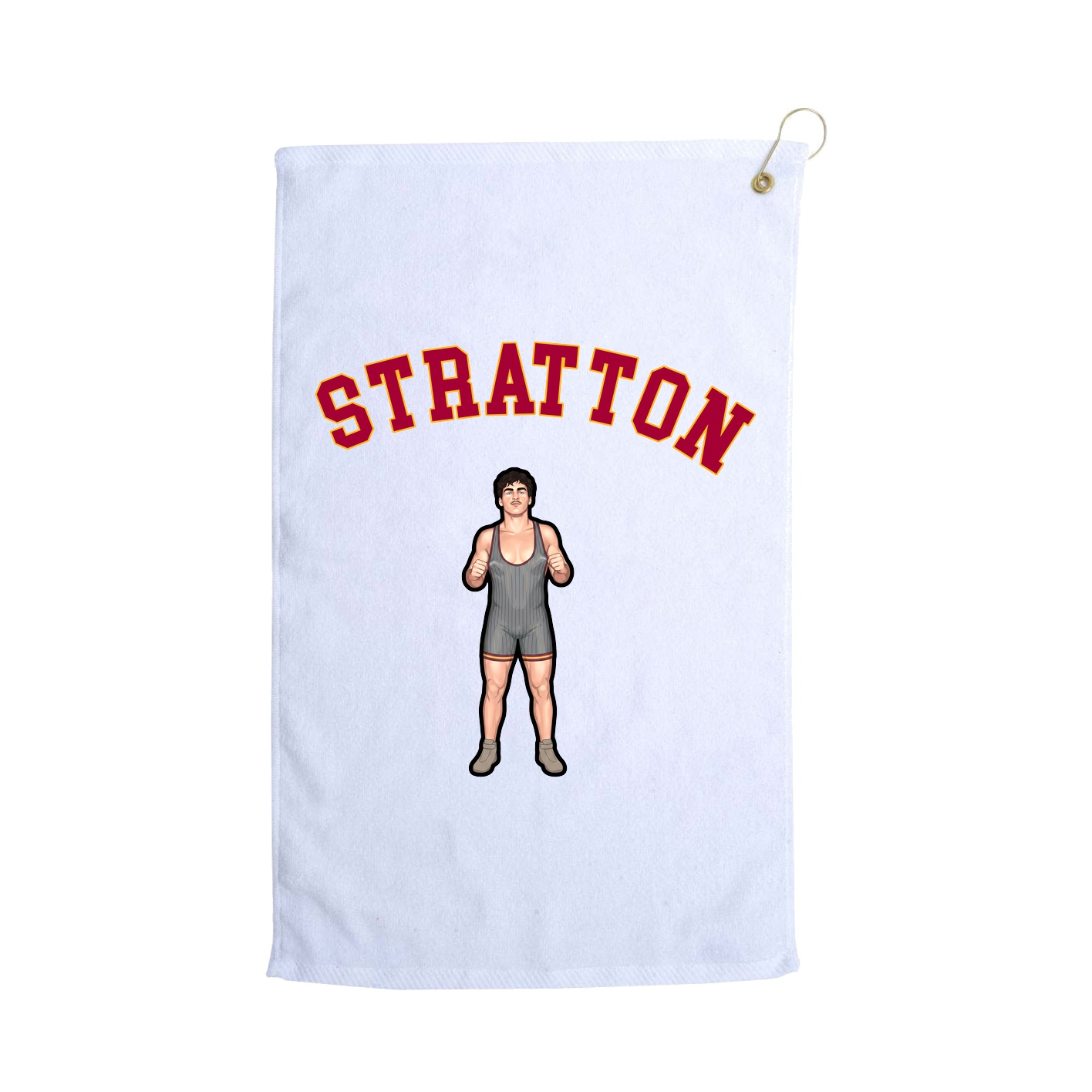 Golf Towel — Shirsey Arch in White