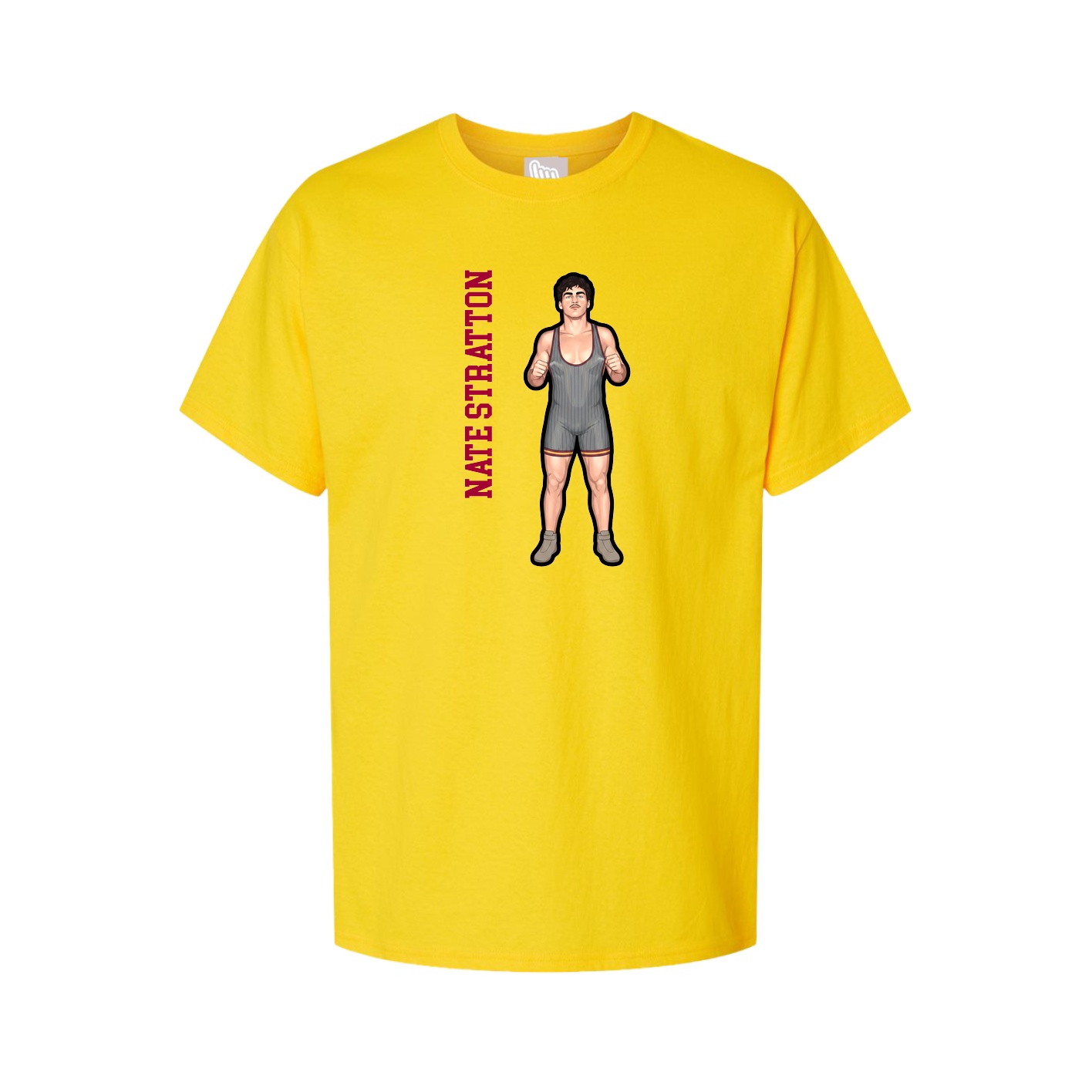 Tee — Name Vertical in Gold
