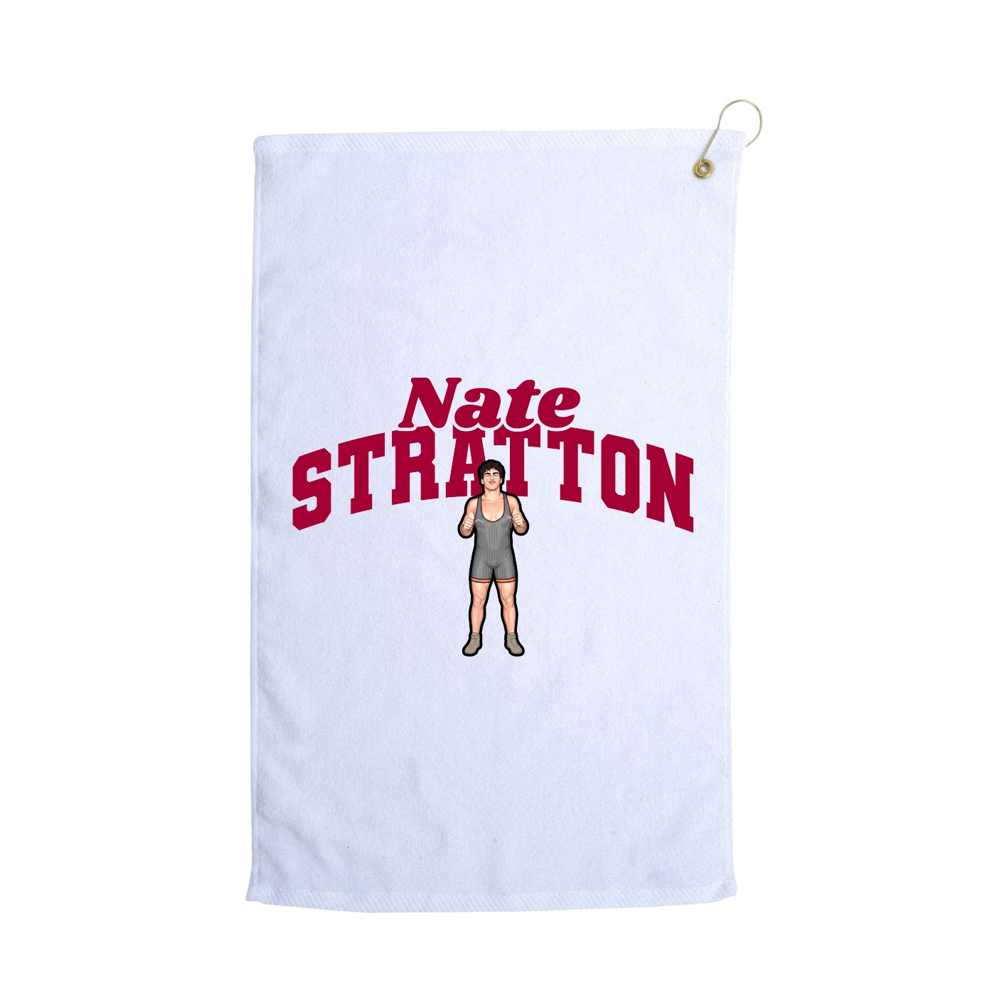 Golf Towel — Signature Arch in White