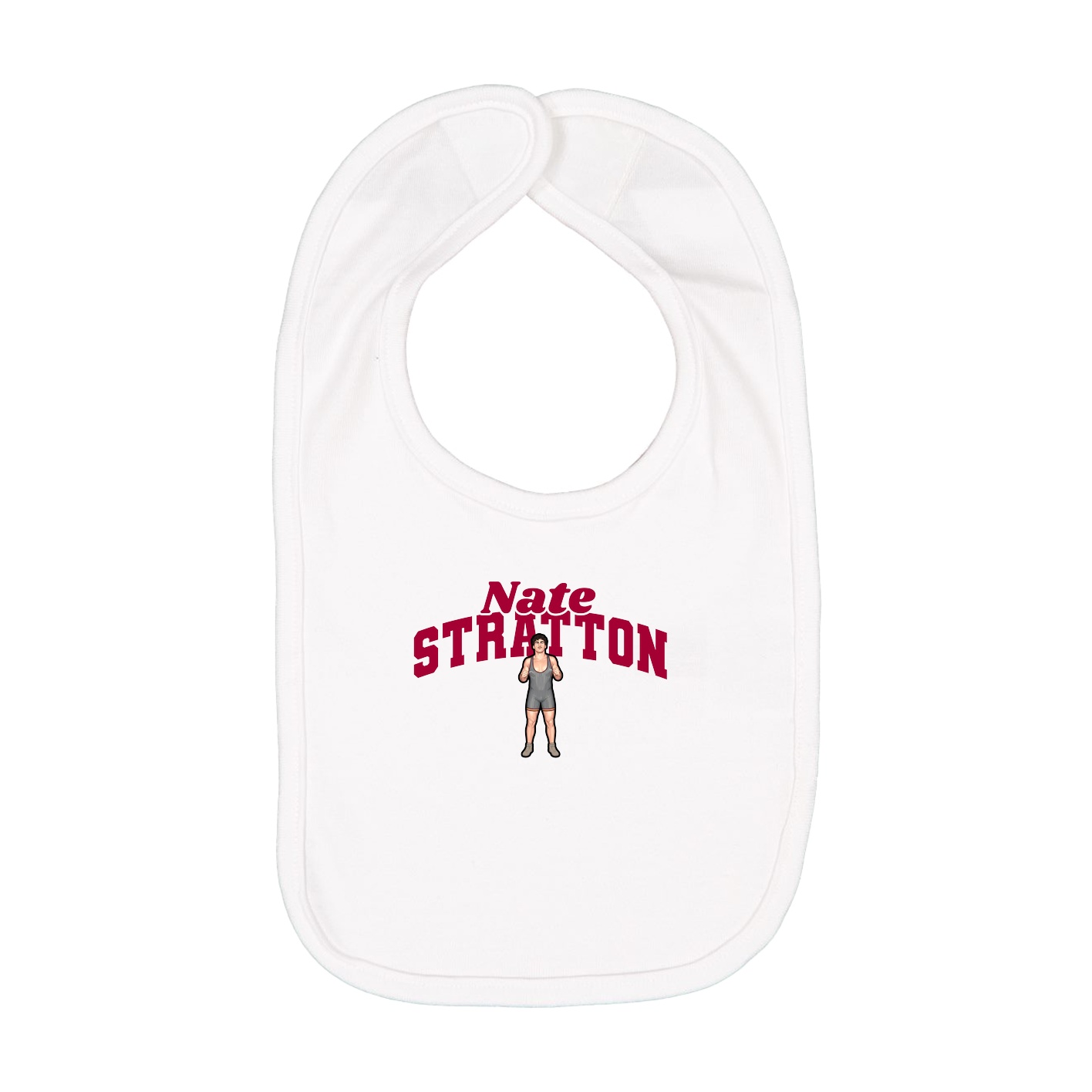 Infant Bib — Signature Arch in White