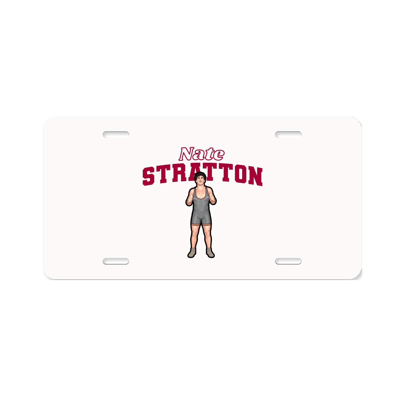 License Plate — Name Arch in Classic