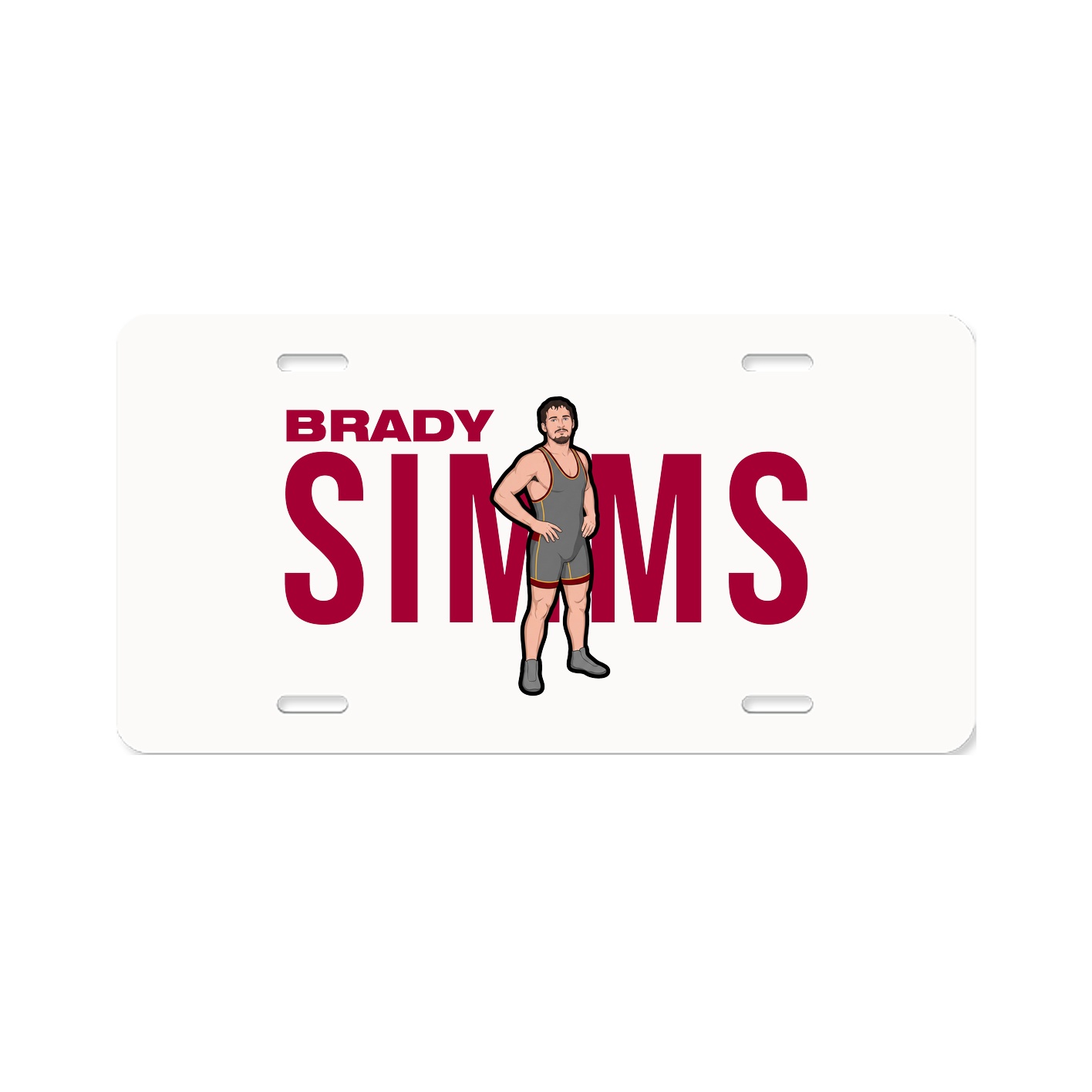 License Plate — Player Name in Classic