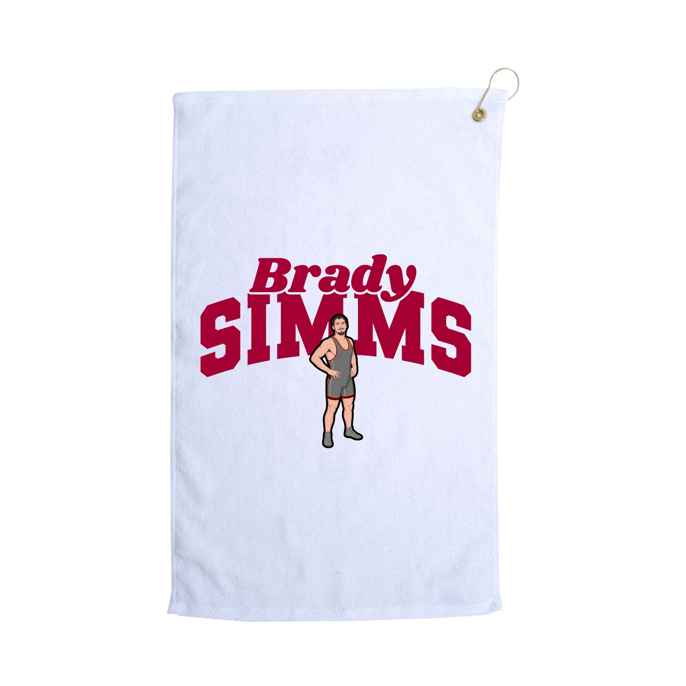 Golf Towel — Signature Arch in White
