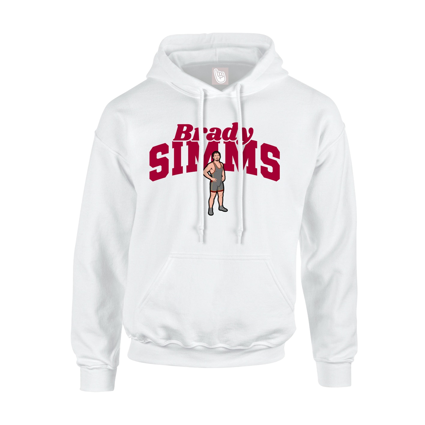 Hoodie — Signature Arch in White