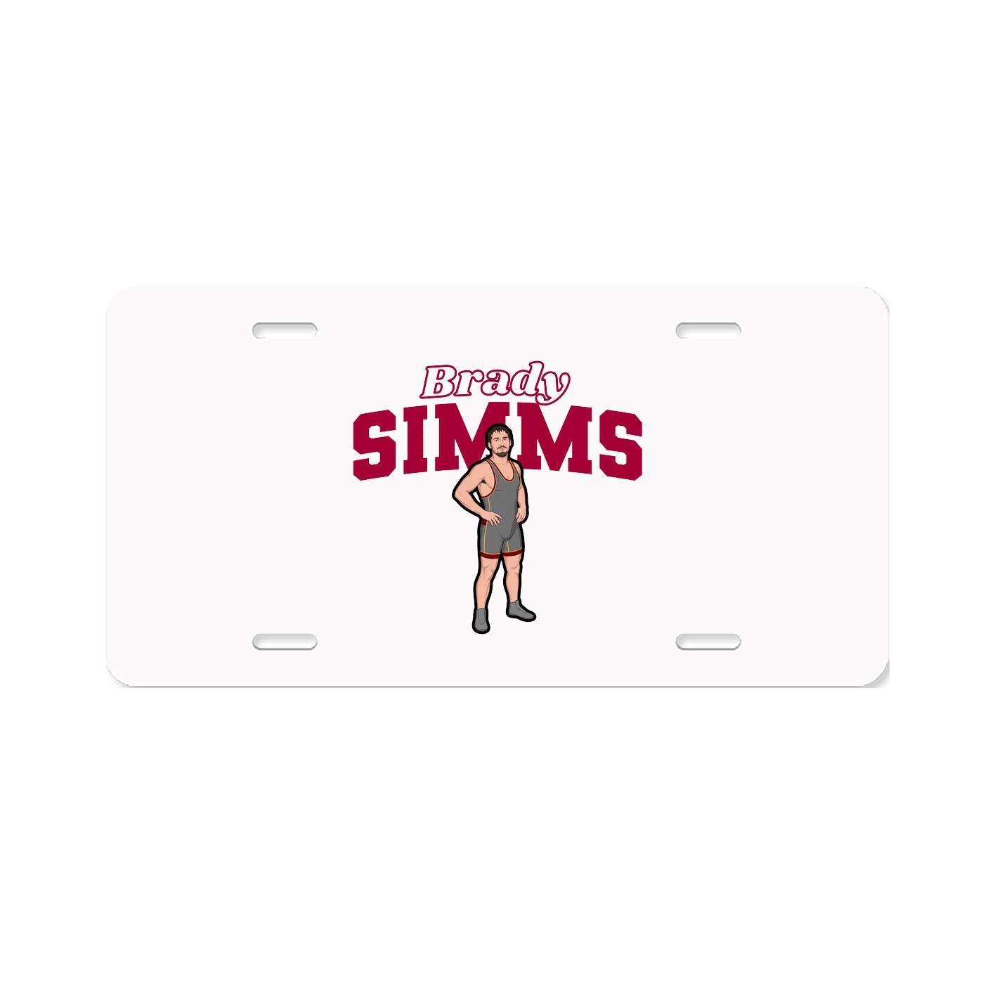 License Plate — Name Arch in Classic