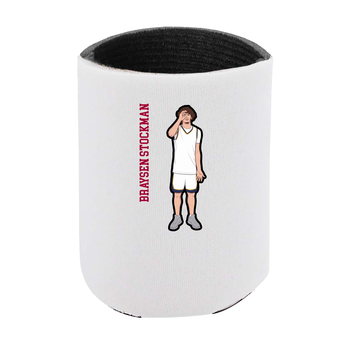 Can Holder — Name Vertical in White