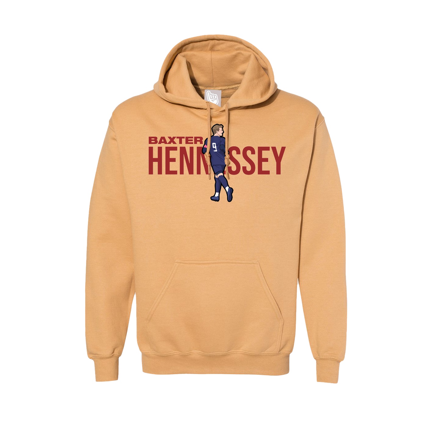Hoodie — Player Name in Vegas Gold