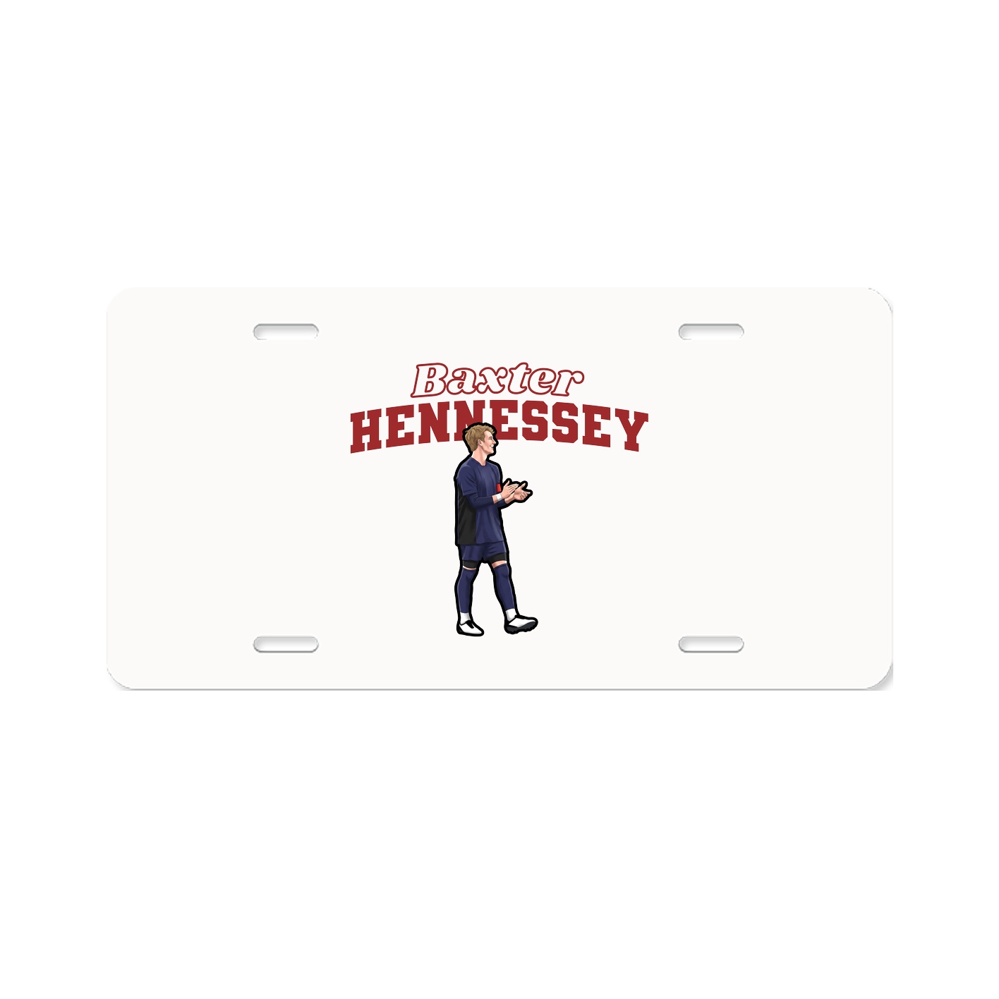 License Plate — Name Arch in Classic