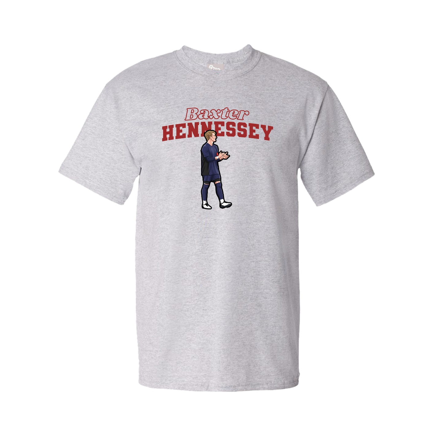 Youth Tee — Name Arch in Grey