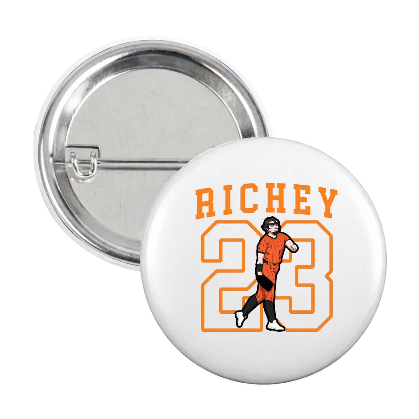 Game Day Button — Shirsey in White
