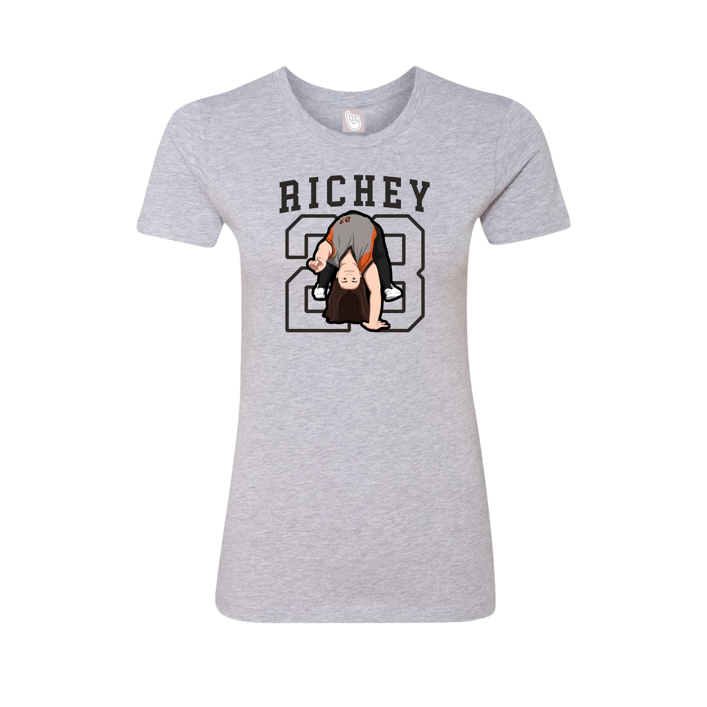 Fitted Women's Tee — Shirsey in Grey