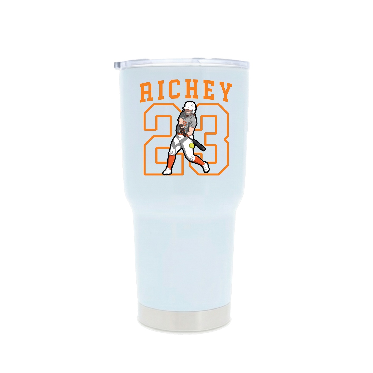 30oz Stainless Steel Tumbler — Shirsey in White