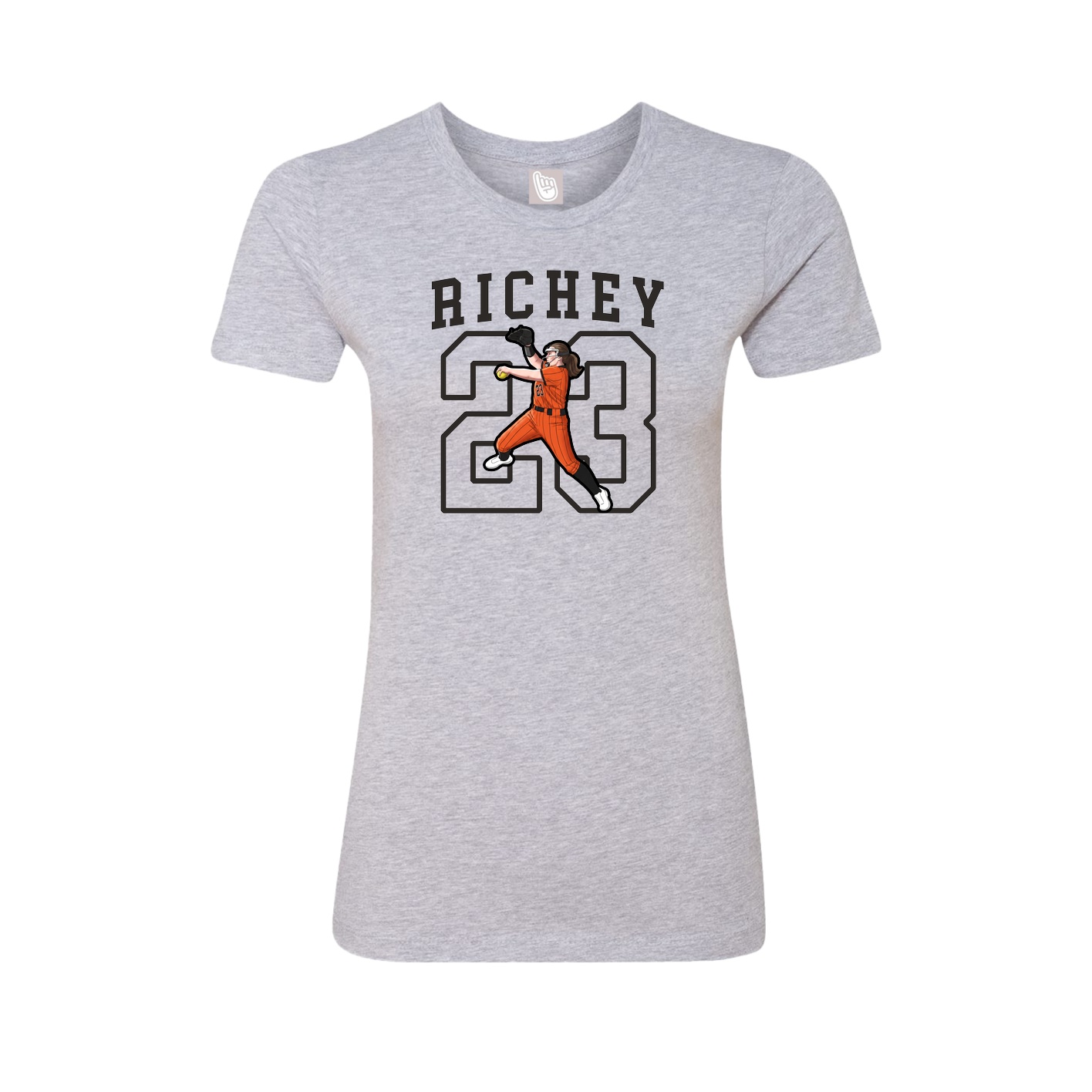 Fitted Women's Tee — Shirsey in Grey