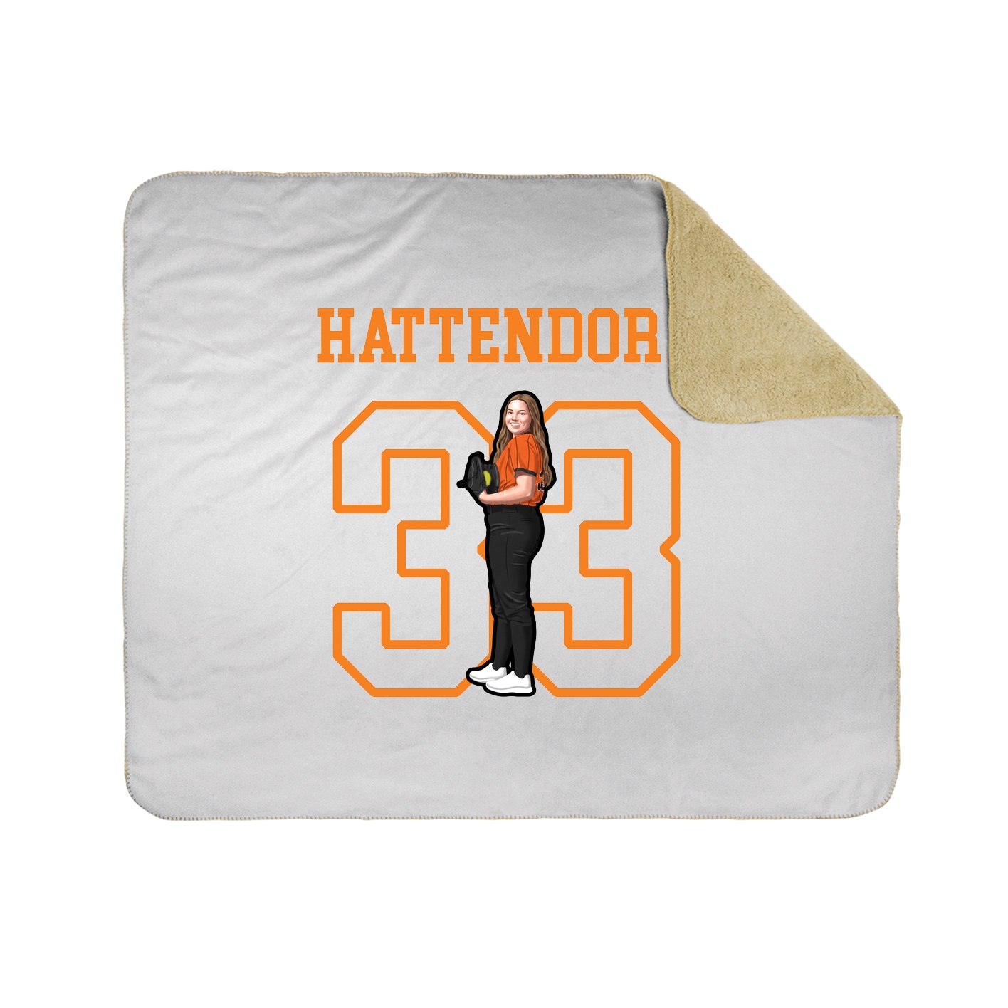 Throw Blanket — Shirsey in White