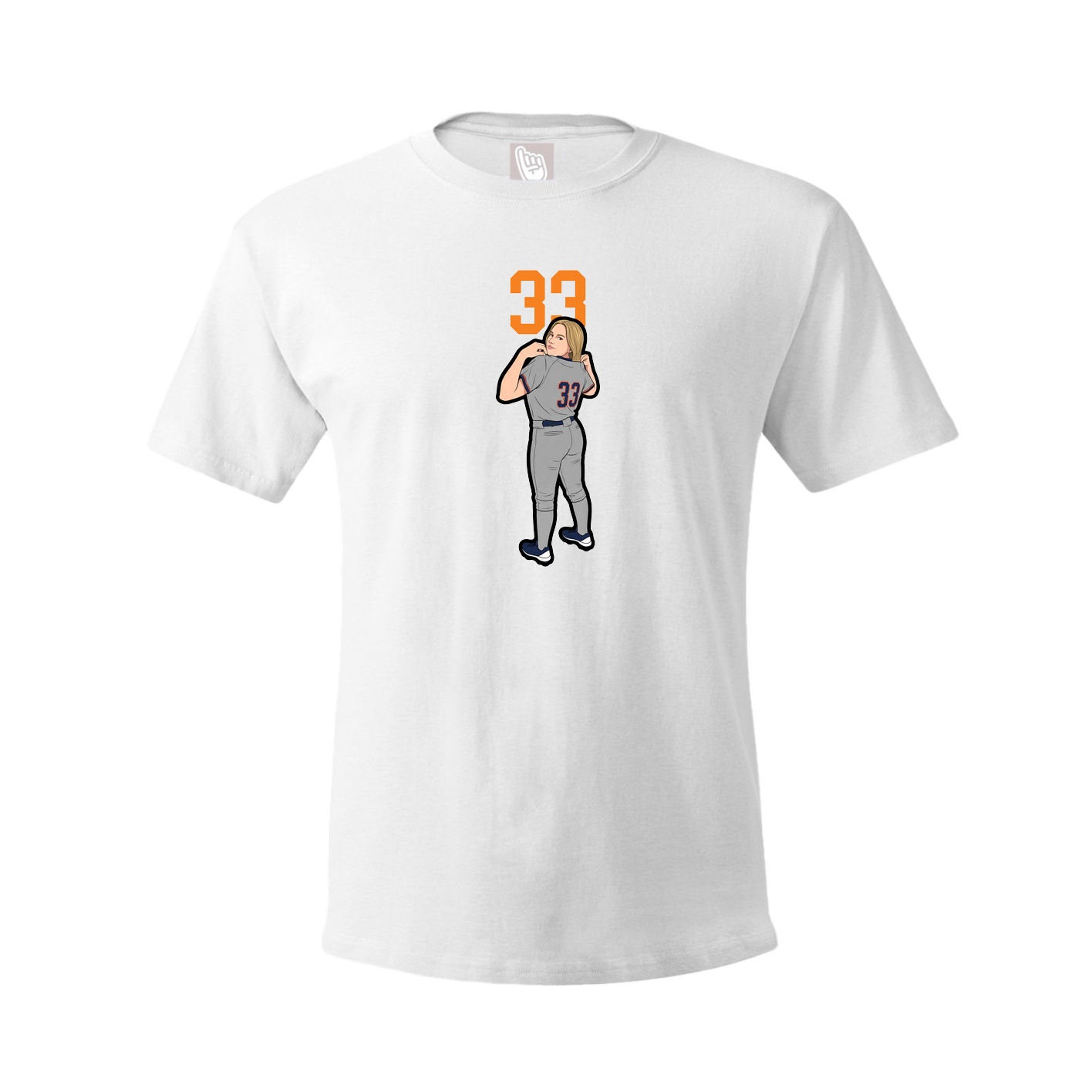 Tee — Number Top in White