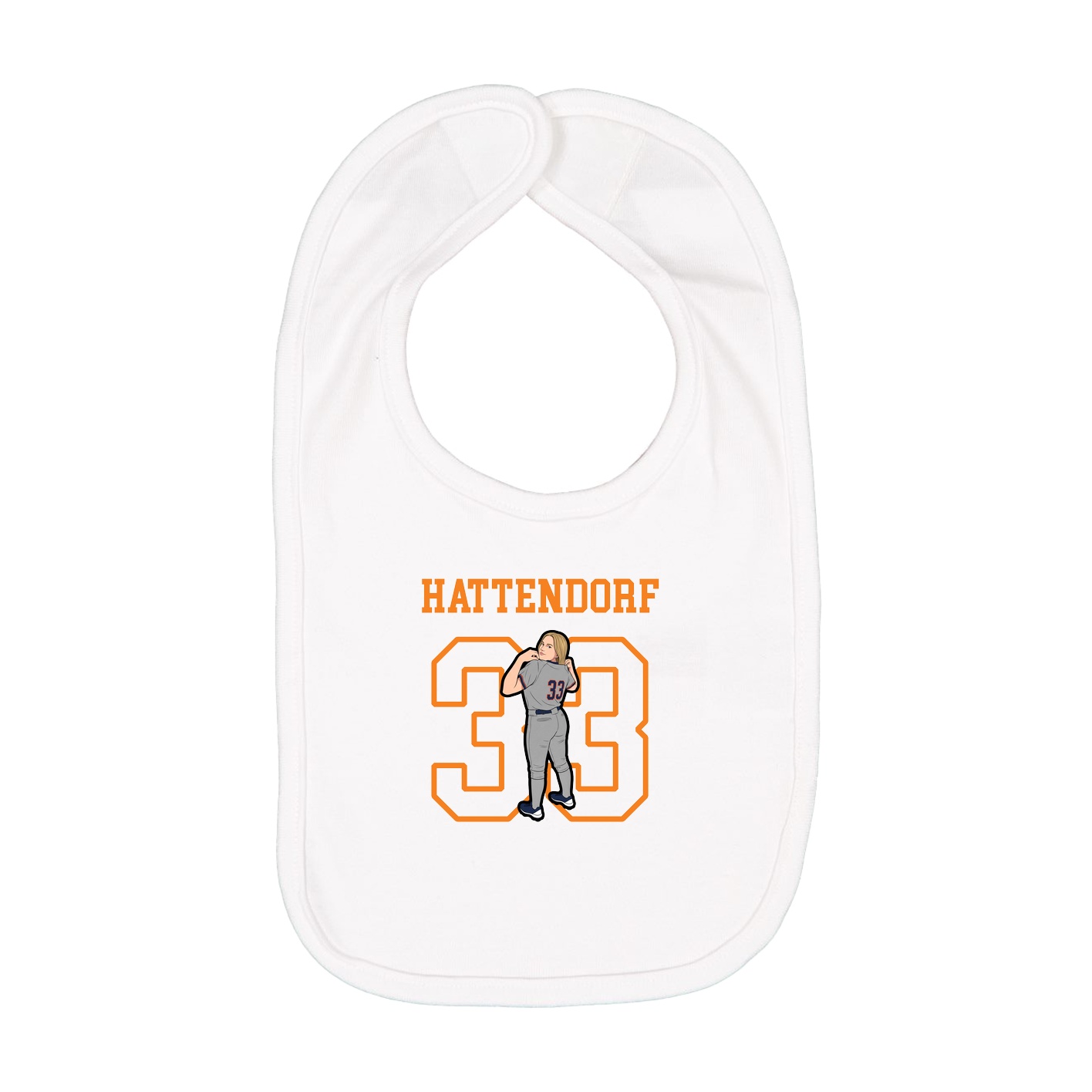 Infant Bib — Shirsey in White