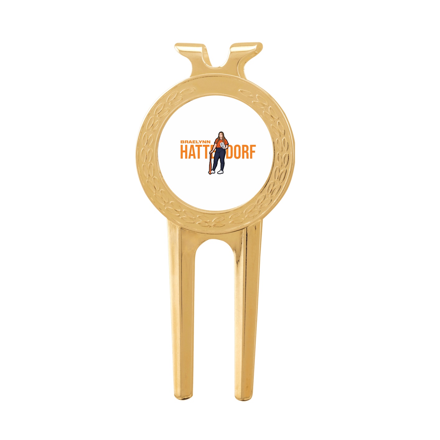 Divot Tool with Ball Marker — Player Name in Classic