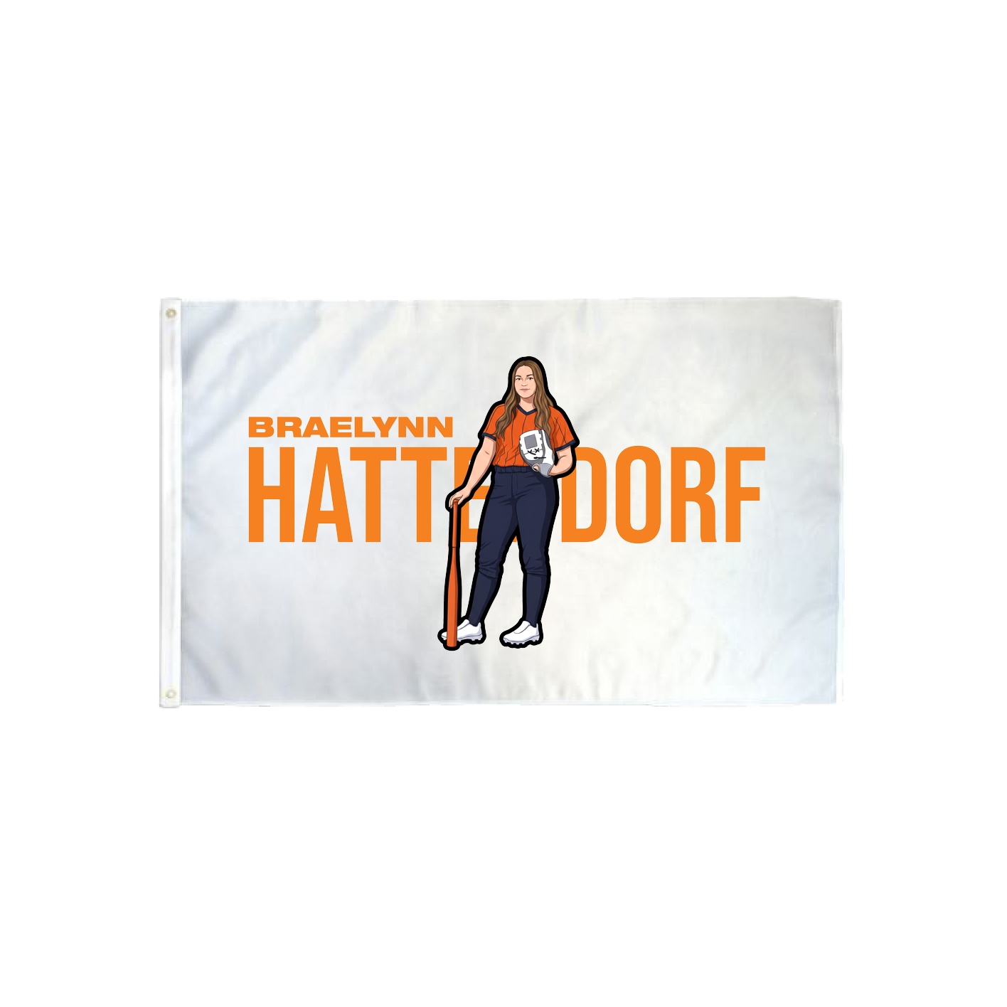 3x5 Flag — Player Name in Classic
