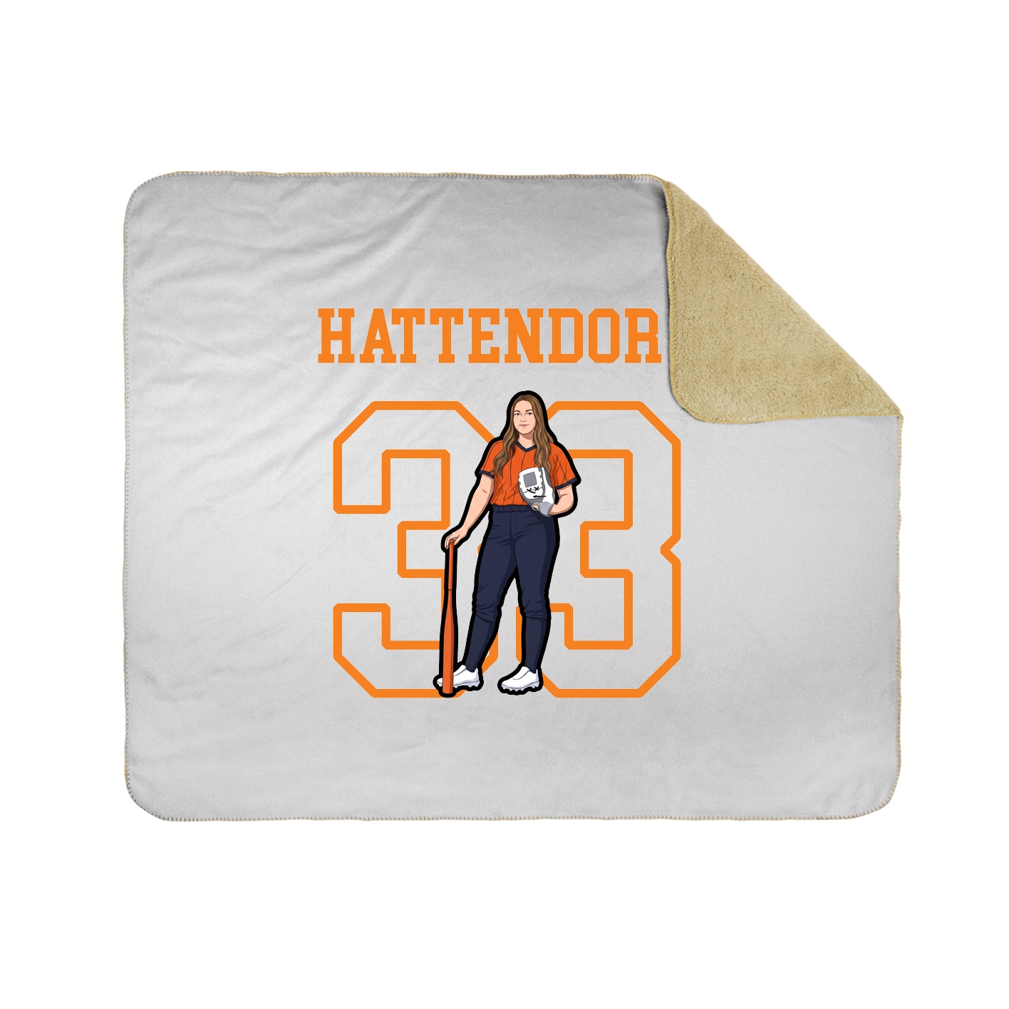 Throw Blanket — Shirsey in White