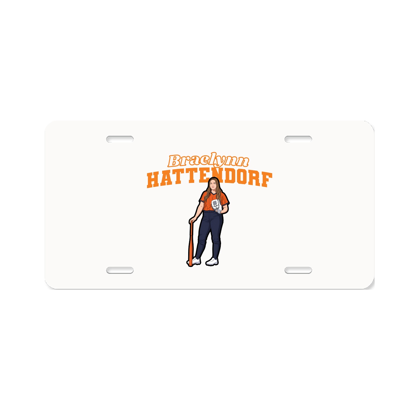 License Plate — Name Arch in Classic