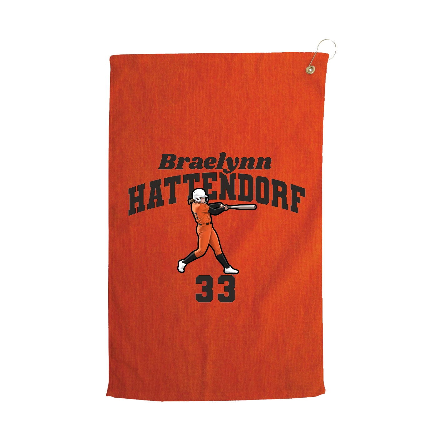 Golf Towel — Signature Arch in Orange