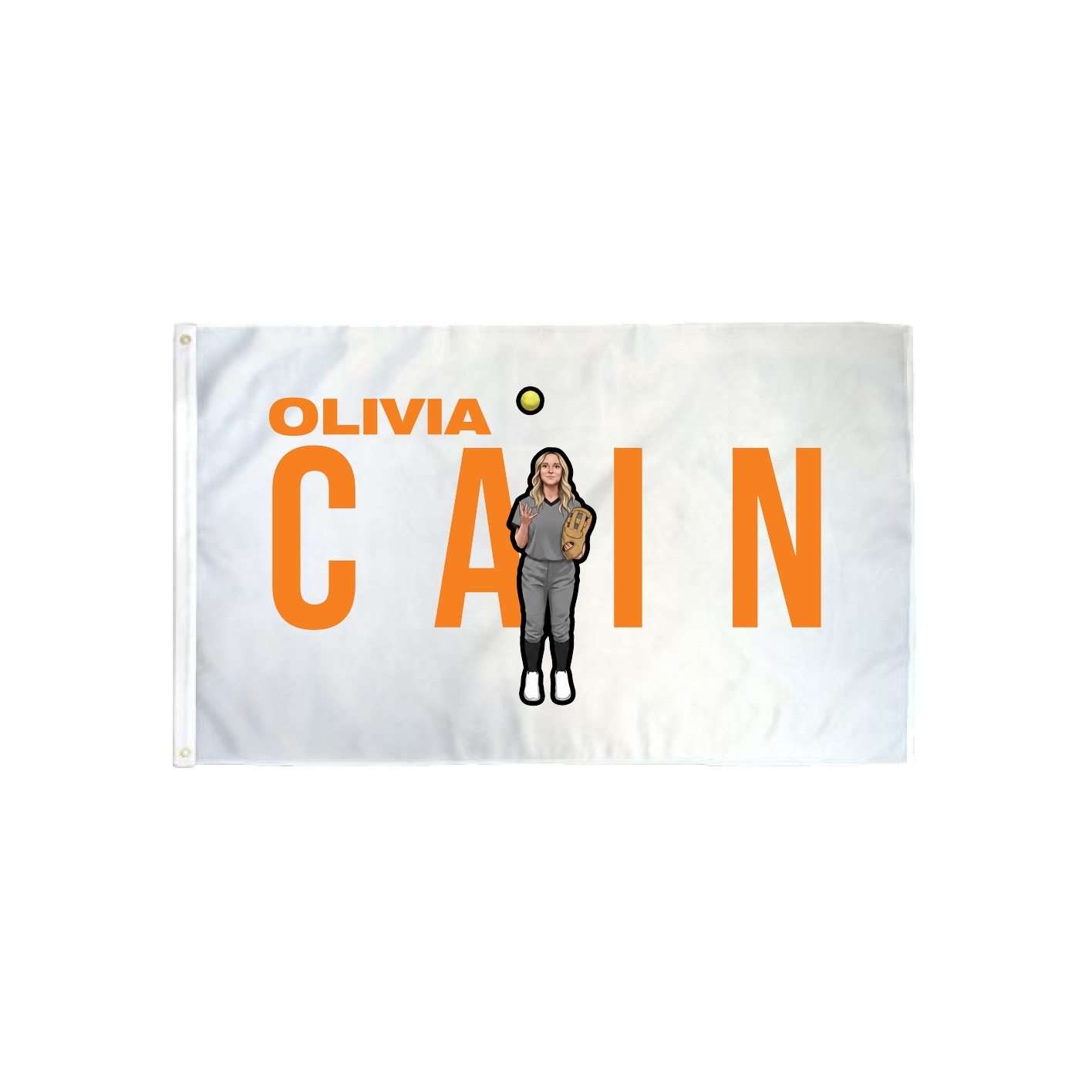 3x5 Flag — Player Name in Classic