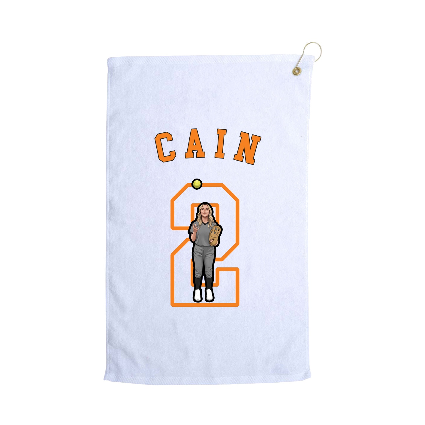 Golf Towel — Shirsey Arch in White