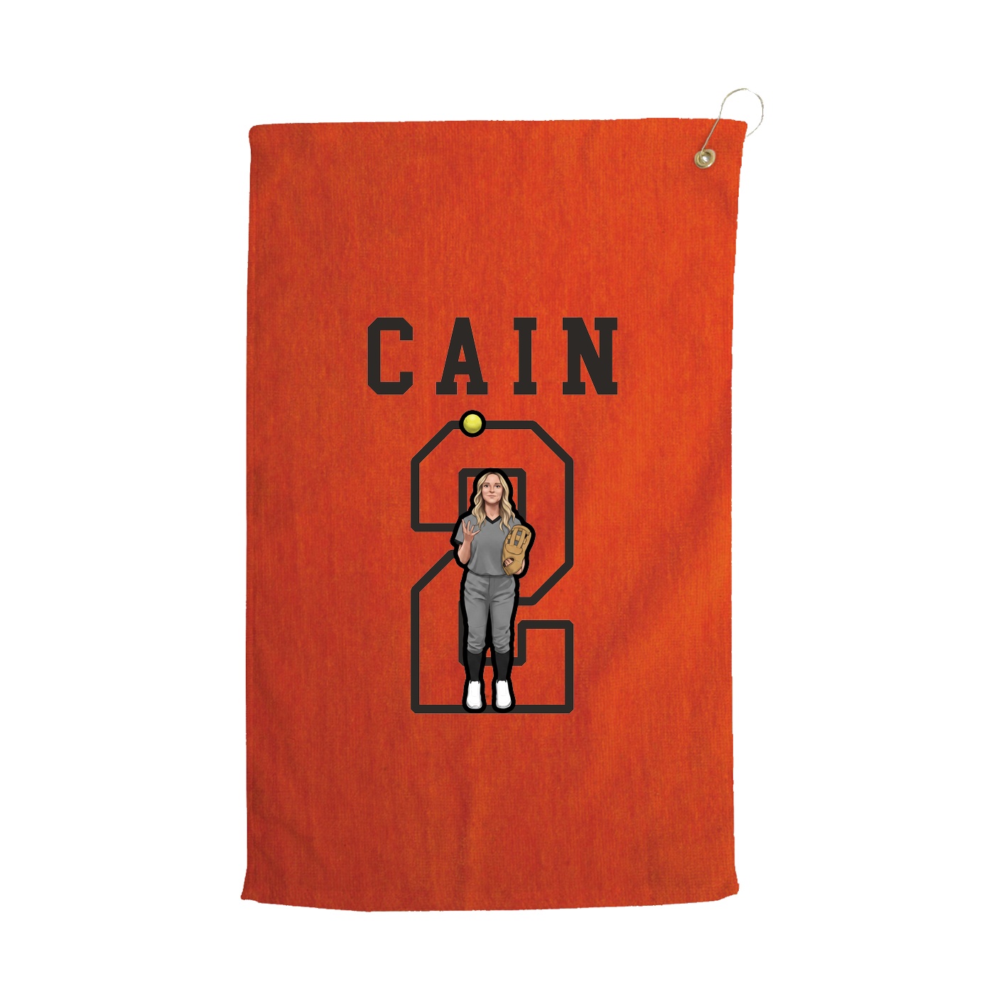 Golf Towel — Shirsey in Orange