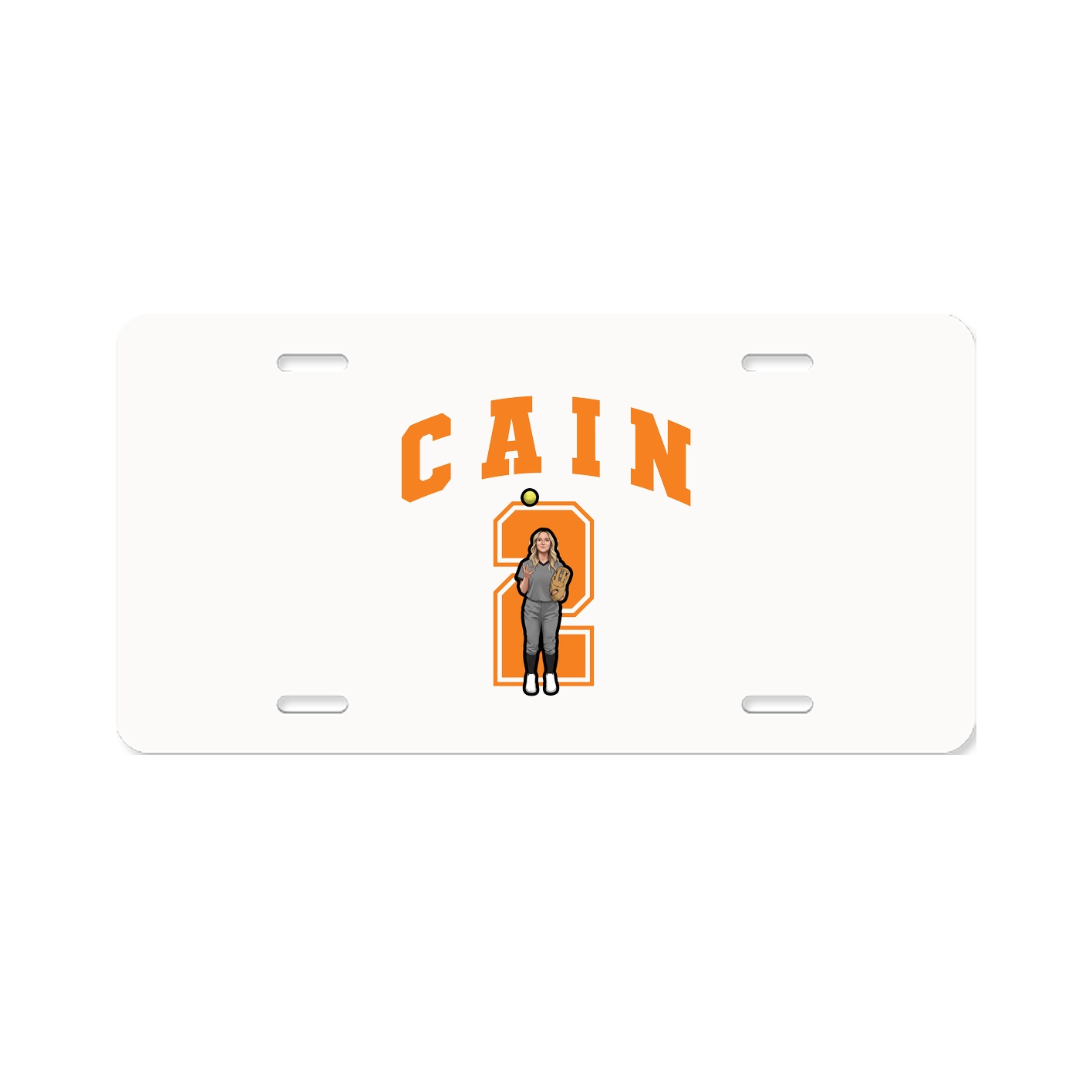License Plate — Number in Classic