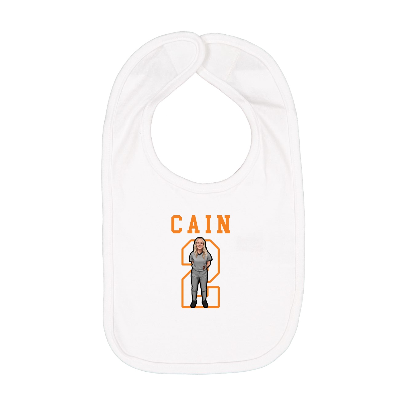 Infant Bib — Shirsey in White